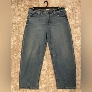 Sofia by Sofia Vergara Medium Wash Mid rise Barrel Jeans size 14-NWT